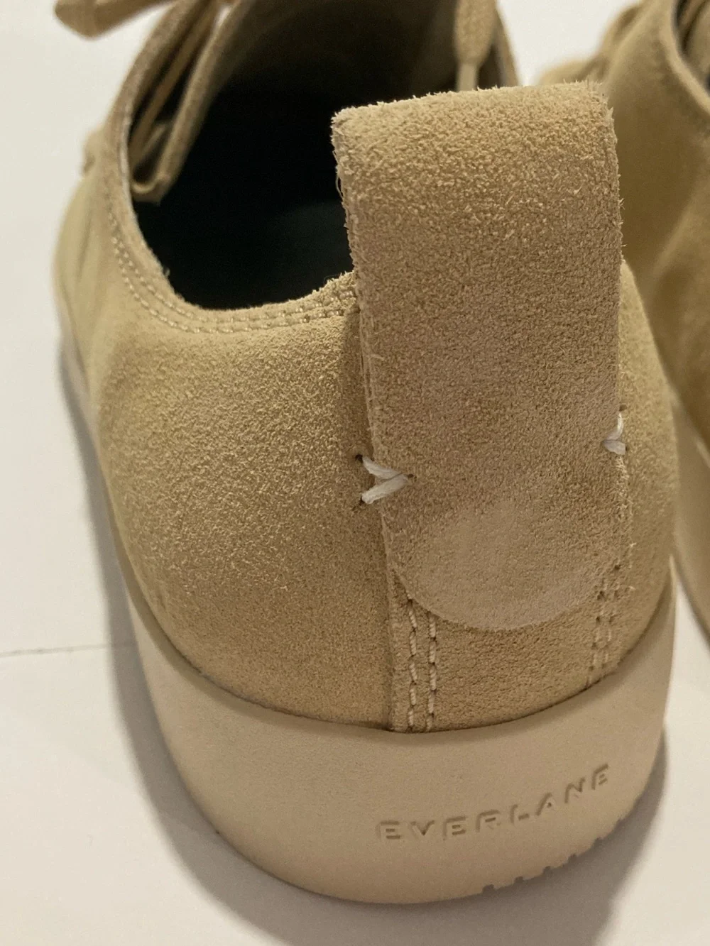Everlane Desert Shoe Beige Suede Lace Up Wallabee Loafers Mens 7.5